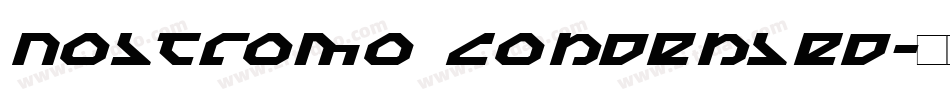 Nostromo Condensed字体转换
